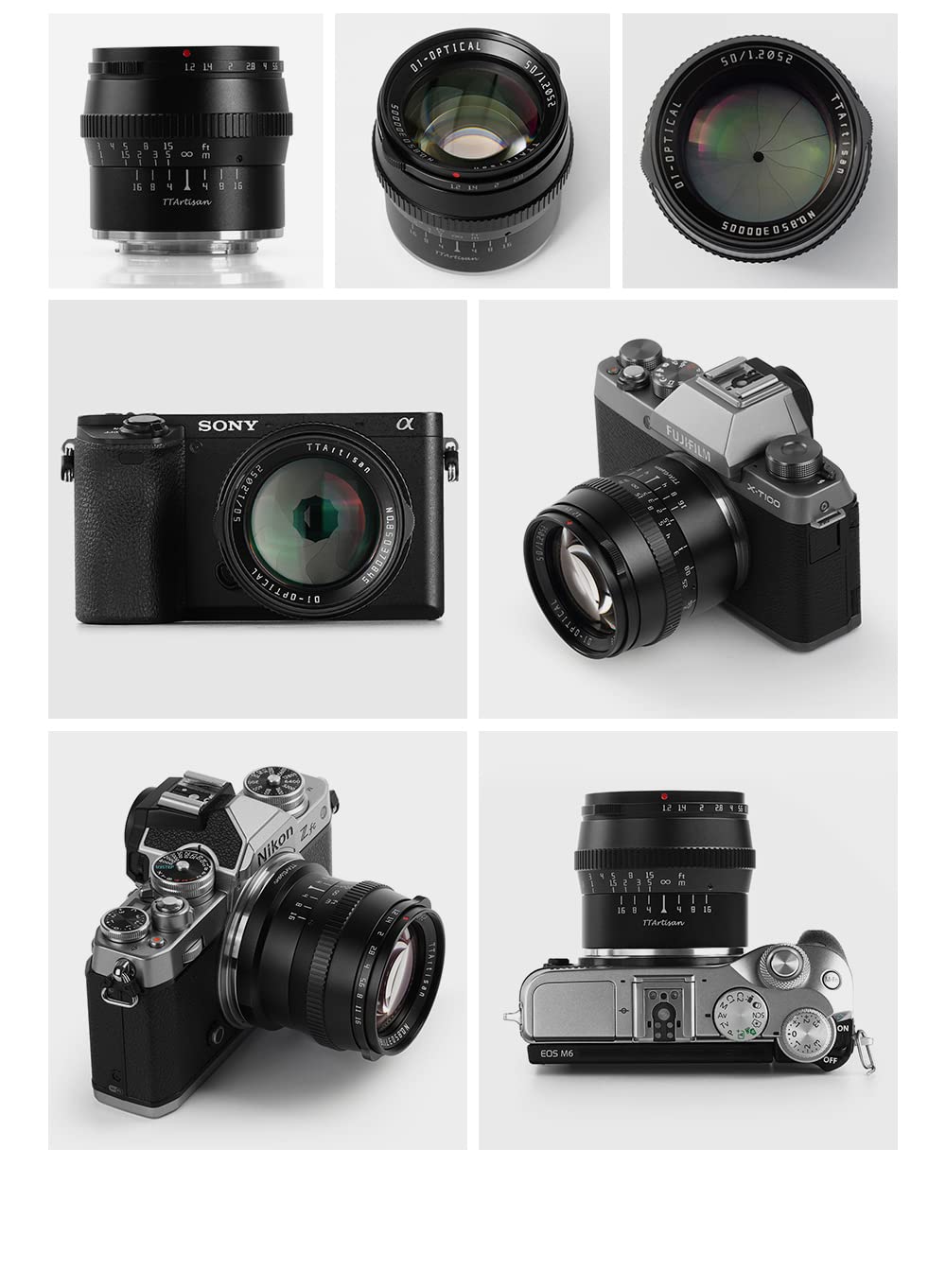 Ttartisan 50Mm F1.2 Aps C Large Aperture Manual Focus Lens For Canon Rf Mount Like R7 Aps C Model: R10 Eos R Rp R5 R6